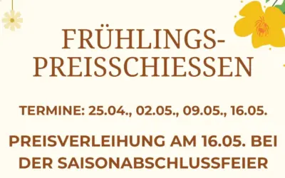 Alljährliches Frühlingspreisschiessen