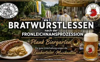Bratwürstlessen an Fronleichnam