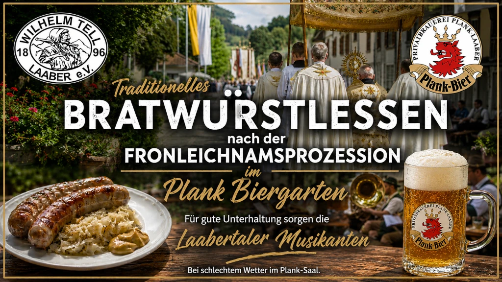 Bratwürstlessen an Fronleichnam